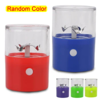 Crank Smoke Spice Muller Machine Rechargeable Electric Metal Tobacco Grinder Crusher Portable