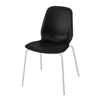 LIDÅS 餐椅, 黑色/sefast 白色