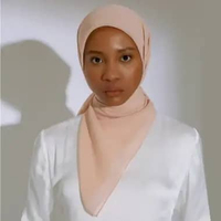 Lozy Hijab - Nala Voal Square New Material (Hijab Segi Empat Segiempat Bahan Voal Premium) Peach New