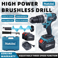 歐美規110v-240v無刷手沖擊鉆13mm鋰電鉆三用手持式冰鉆開孔鉆-貼心優衣家居