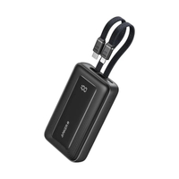 แบตสํารอง 10000mAh Anker Zolo Magnetic Power Bank (สาย Type C + Lightning ในตัว) - A1680 (สีดำ)
