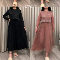 GAMIS KNIT MIX TUTU ROMPI BROKAT PREMIUM