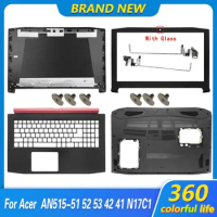 NEW For Acer Nitro 5 AN515-42 41 AN515-51 AN515-52 AN515-53 Laptop LCD Back Cover/Front Bezel/Hinges Palmrest Bottom Case Screws