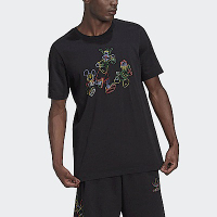 Adidas Disney Tee HF4932 男 短袖上衣 T恤 休閒 國際版 迪士尼 米奇 唐老鴨 高飛狗 黑