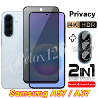 For Samsung A57 A37 5G 2in1 Tempered Glass Privacy For Samsung A37 A57 A17 A07 SamsungA57 SamsungA37