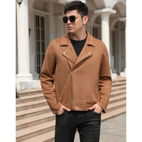NEO Jaket Suede Pria Vintage Premium Boxy Coklat (Brown) S