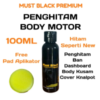 Hemat Isi 3 Penghitam Body Motor Permanen 100ML - Flash Magic Black Motorcycle