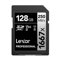 Lexar 雷克沙 Professional 1667x SDXC UHS-II 128G記憶卡 SILVER 系列