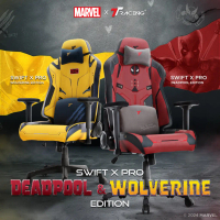TTRacing Swift X Edisi Deadpool Wolverine Kerusi Gaming Kerusi Pejabat - Jaminan Rasmi 2 Tahun