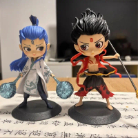 Na Tra & Ngao Bính - Mô Hình Chibi Dễ Thương - Bộ Trang Phục Đỏ Đen Rực Lửa & Áo Choàng Trắng Thêu H