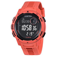 Digitec 8100T OUTDOOR ALTIMETER BAROMETER KOMPAS JAM TANGAN PRIA RUBBER LUAR RUANGAN MERAH