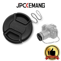 JPC KEMANG Universal Lens Cap 49mm Lenscap 49 mm Cap Penutup Lensa Kamera Black