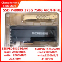 New Original SSD P4800X 375GB 750GB PCIe NVMe Half height Card SSD Solid State Drive Insert card AIC