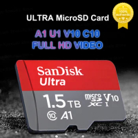 New SanDisk Ultra 1.5 TB micro SD Card UHS-I Memory Card 64GB 128GB 256GB 512GB 1TB C10 U1 Full HD A1 Trans Flash Card For Phone