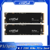 Crucial P3 Plus 500GB 1TB P3 2TB 4TB PCIe 4.0 3D NAND NVMe M.2 SSD Solid State Drive For Laptop Desktop Internal 500G 1T 2T 4T
