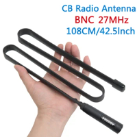 Handheld Portable CB Radio Antenna 27Mhz BNC Connector Flexible 72/108CM Long Compatible with Cobra Midland Uniden Cb Radio