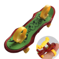 Creative plastic finger sliding toy Kids children Mini Finger Board Fingerboard Alloy Skate Boarding Toys Gift Boy Toys