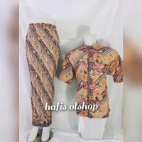 baju couple Pasangan/ batik lengan pendek rok frisket/batik couple/kemeja batik couple/rok frisket K