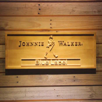 Johnnie Walker Blue Label Bar 3D Wooden Signs