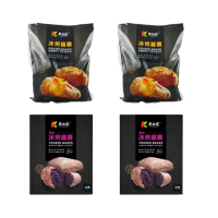 【瓜瓜園】冰烤番薯雙色嚐鮮組(台農57號黃地瓜1kgx2+台農73號紫心地瓜1kgx2)