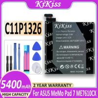 5400mAh KiKiss Battery C11Pn5H ME5Pn51 For Google ASUS For Nexus 7" 2nd Gen ME571 ME571KL C11P1326 + Free Tools