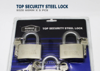 Gembok Pagar Rumah WIWA Master Key 60mm isi 5 pcs - Top Security Steel Lock ruko