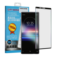 CITY BOSS For Sony Xperia 1 霧面防眩鋼化玻璃保護貼-黑