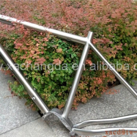 Titanium fat bike frame with gearbox customized super light Ti fat bicycle frame made XACD 54cm Ti snow bike frame with gear box