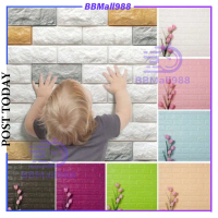 70x77cm 3D DIY Self Adhesive Sticker Brick Foam Wallpaper DIY 3D Wall Paper Dinding / Pelekat Dindin