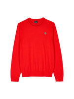 เสื้อสเวตเตอร์ผู้ชาย รุ่น M2R-530XZ-N22226-25 Mens Sweater Crew Neck Zeb Bad สี Red