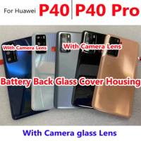 Best AAA+ NEW Battery Back Cover Rear Housing For Huawei P40 / P40 Pro P40Pro Rear Case Phone Lid with Camera Frame Glass Lens