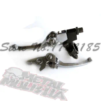 Silver 7/8 inch dirt bike/Pit bike folding clutch and brake lever spare parts motocycle