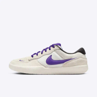 【NIKE 耐吉】SB Force 58 男 滑板鞋 運動休閒鞋 麂皮 舒適 穿搭 灰白 紫(DV5477-006)