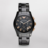 送禮首選★EMPORIO ARMANI經典陶瓷腕錶42mm(AR1410)  附提袋【全館滿額折價】
