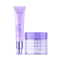 【MIRAE 未來美】時空膠囊精華膜+柔焦調色發光霜(飾底.潤色防曬 亮顏粉/煥顏紫★多規格 兩色可選)