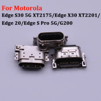 2-5Pcs USB Charger Connector Charging Dock Port For Motorola Moto Edge S30 5G XT2175/Edge X30 XT2201/Edge 20/Edge S Pro 5G/G200