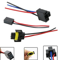 YSY 100PCS H4 H7 H11 Ceramics Female Adapter Wiring Harness Socket Car Wire Connector Cable Plug for HID LED Bulb