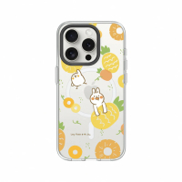 【RHINOSHIELD 犀牛盾】iPhone 12系列 Clear MagSafe兼容 磁吸透明手機殼/鳳梨(懶散兔與啾先生)