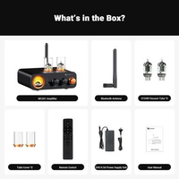 Fosi Audio Amplifier Tube Bluetooth DAC TPA3221 with VU Meter - MC331, Natural Sound, Retro VU Meter