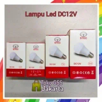 STEC Lampu LED DC 12V E27 3W 5W 7W 9W Bohlam Tenaga Surya Solar Cell Aki Emergency Lamp 12 Volt
