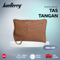 Tas Tangan Pria Wanita Handbag Cowok Clutch Bag Kulit BAELLERRY S1128