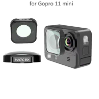 15X Macro Lens Lens filter for gopro hero 11Mini black Action Camera Optical Glass Lens Vlog Shooting Accessories