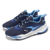 【PUMA】高爾夫球鞋 GS-Fast 男鞋 藍 白 防水鞋面 無鞋釘 抓地 運動鞋(376357-13)