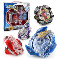 B-X TOUPIE BURST BEYBLADE Spinning Top BB807D Set With Original Box 4pcs Metal Fusion 4D With Launcher And Handle Stage