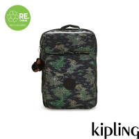 Kipling 迷彩印花多層收納後背包-SCOTTY