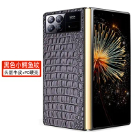 Luxury Genuine Leather Wallet Business Phone Case For Xiaomi Mi Mix Fold3 Fold 3 2023 Cover Credit Card Money Slot Cover Holster