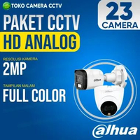 PAKET CCTV ANALOG DAHUA 2MP 32 CHANNEL 23 KAMERA TANPA HARDDISK FULL COLOR