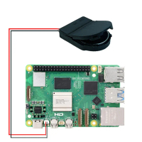 กล่องใส่นาฬิกาเรียลไทม์, กล่องใส่, ชาร์จใหม่ได้, CR2032, สำหรับ RPi 5 การพัฒนา, เข้ากันได้กับนาฬิกา