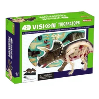 4D MASTER toy animal models assembled model number Triceratops Anatomy anatomical model