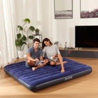 Inflatable mattress sofa, single sofa, double bed outdoor camping sofa cushion blue sofa